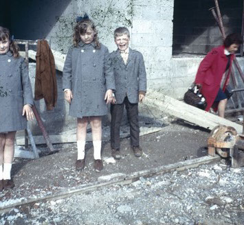 Dipositive non retouchée, regardez les taches sur l'image